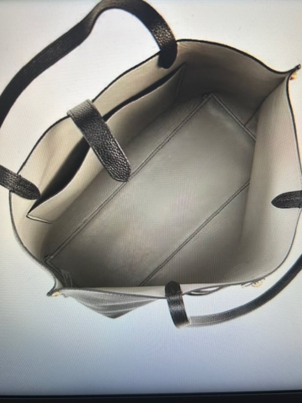 Rebecca Minkoff Megan Black Leather Tote Bag/ Comes With Dust Bag - Picture 13 of 14